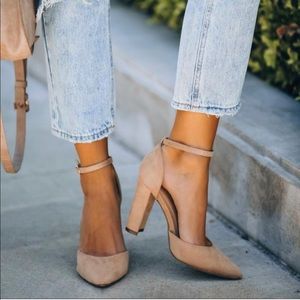 VICI - RITZ FAUX SUEDE POINTED HEEL